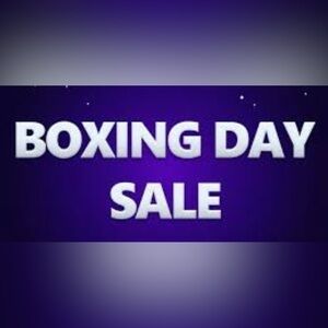 Purple Boxing Day Sale Sign